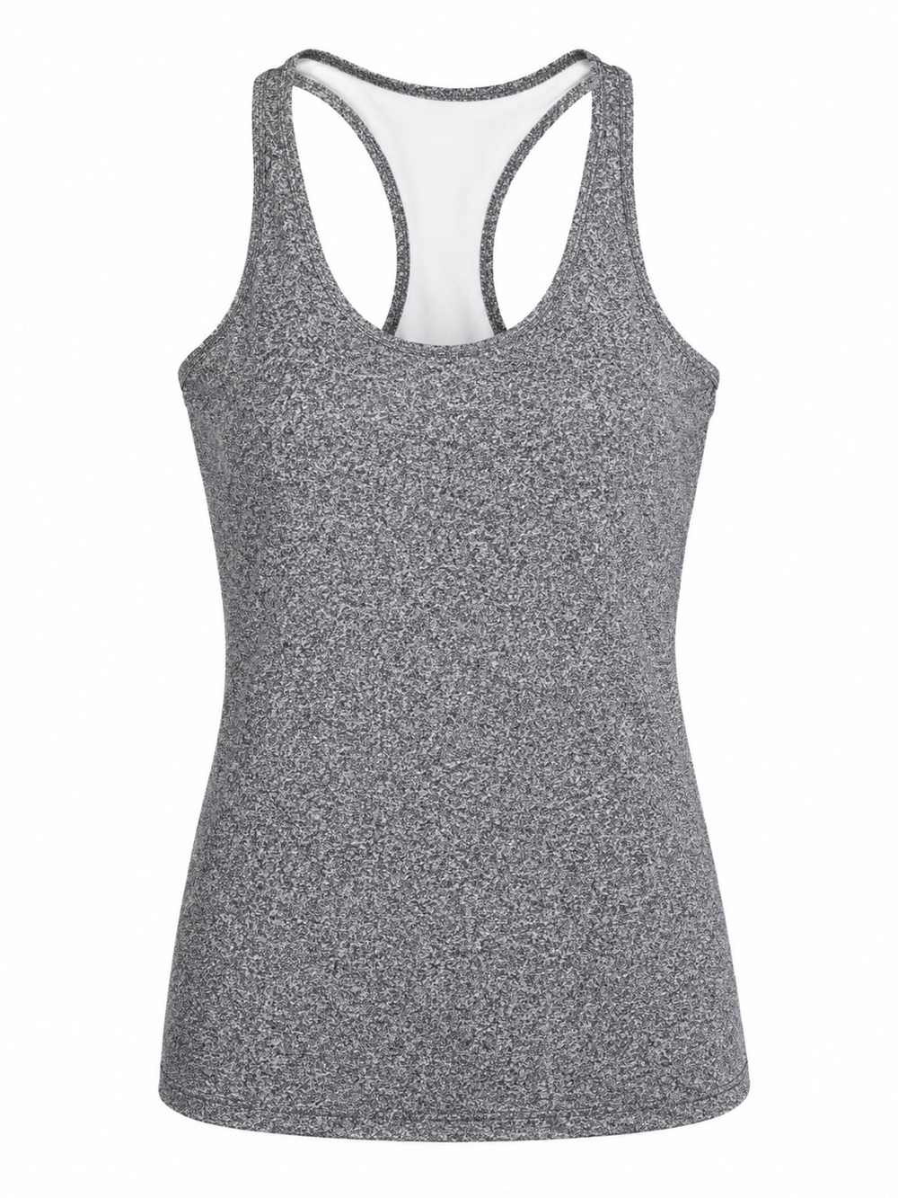 lululemon athletica Gray Marled Racerback Tank